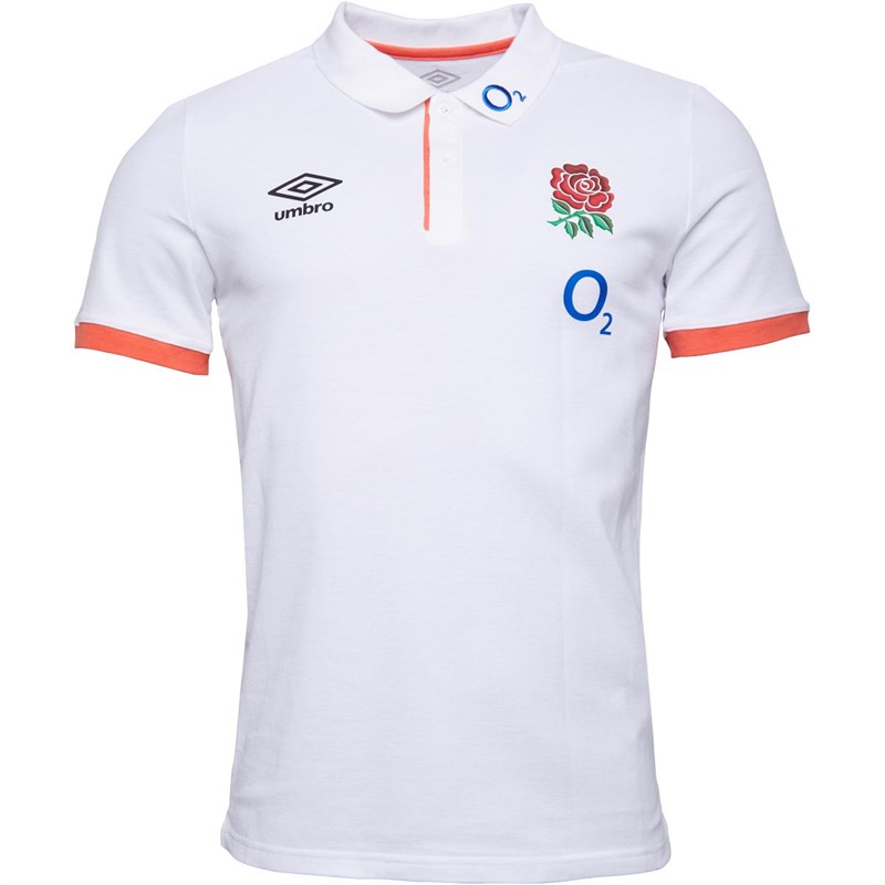 Umbro Polos à manches courtes England Rugby CVC Homme Blanc
