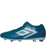 Umbro Mens Tocco II 1.0 FG Firm Ground Football Boots Blue Coral/Plein Air/Geranium
