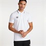 Umbro Męskie Koszulki Polo z Krótkim Rękawem Biały