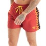 Umbro Mens Ganador Swim Shorts Vermillion/SV Yellow