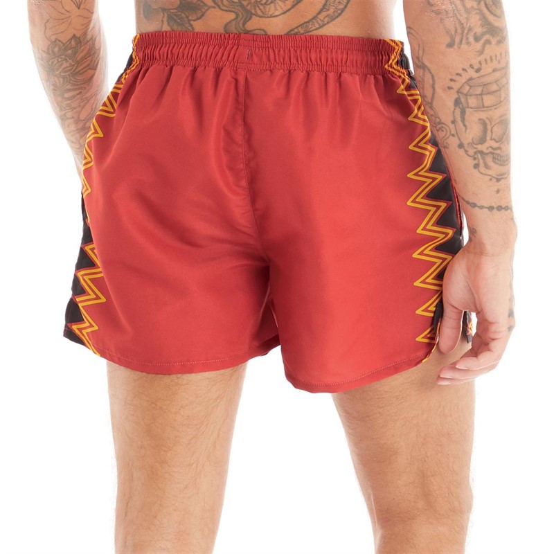 Umbro Mens Ganador Swim Shorts Vermillion/SV Yellow