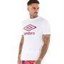 Umbro Mens Highlands T-Shirt White/Purple/Red