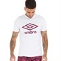 Umbro Mens City T-Shirt White/New Claret