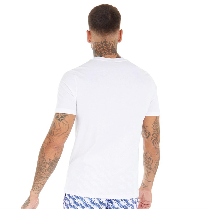 Umbro Mens Strife T-Shirt White/Deep Surf/Scarlet