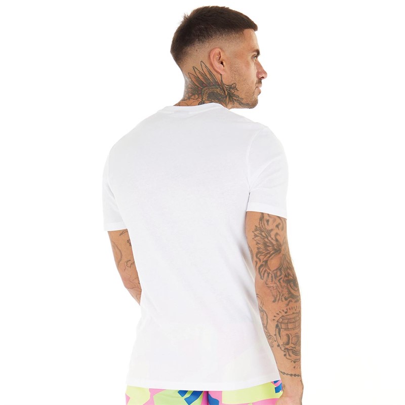 Umbro Mens Madness T-Shirt White/Knockout Pink/Green/Electric Blue/Yellow