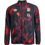 Umbro Mens England Rugby Training Jacket Fiery Red/Dark Purple/Black