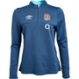 Umbro Womens England Rugby Mid Layer Top Ensign Blue/Bachelor Button