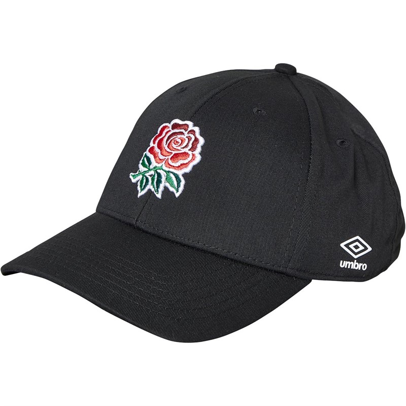 Umbro Mens England Rugby 3D Cap Black