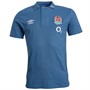 Umbro Mens England Rugby CVC Polo Ensign Blue