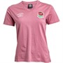 Umbro Womens England Rugby Classic T-Shirt Heather Rose
