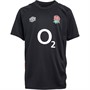 Umbro Junior England Rugby Gym Top Black/Fiery Red/Dark Purple