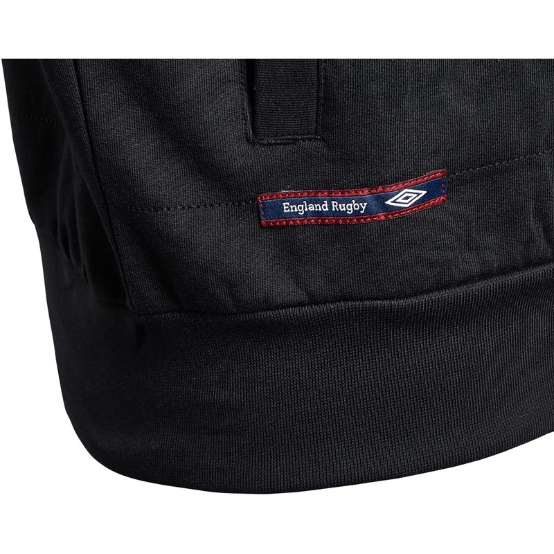 Buy Umbro Mens England Rugby Classic Quilted Hoodie Black