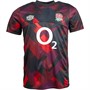 Umbro Mens England Rugby Warm Up Jersey Fiery Red/Dark Purple/Black
