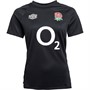 Umbro Womens England Rugby Gym Top Black/Fiery Red/Dark Purple