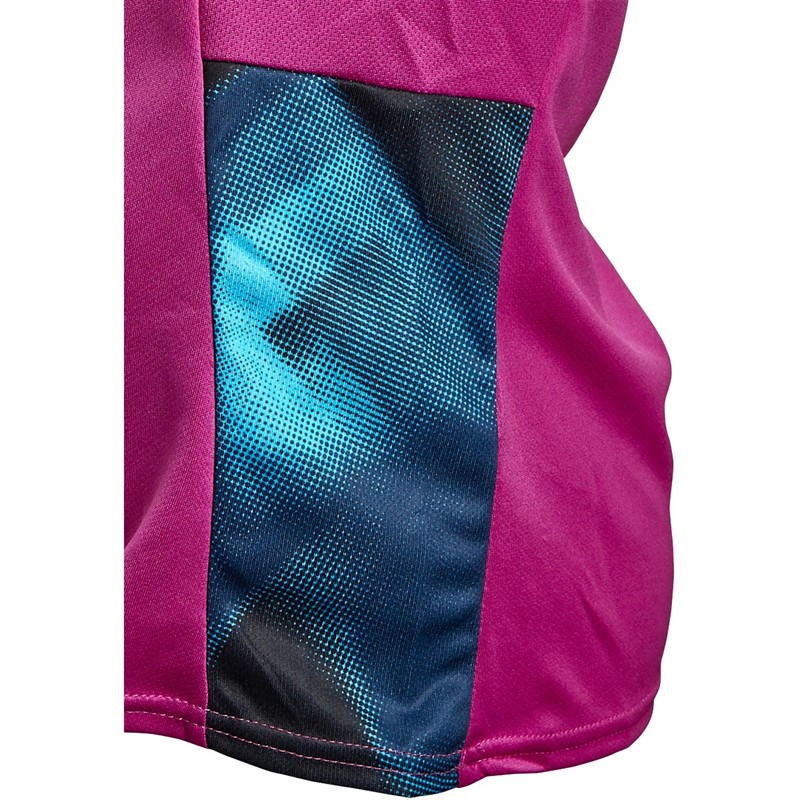 Umbro Womens England Rugby Gym Top Wild Aster/Bachelor Button/Ensign Black/Black