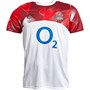 Umbro Mens England Rugby Warm Up Jersey Brilliant White/Fiery Red/Jester Red