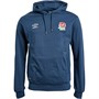 Umbro Mens England Rugby Classic Quilted Hoodie Moonlight