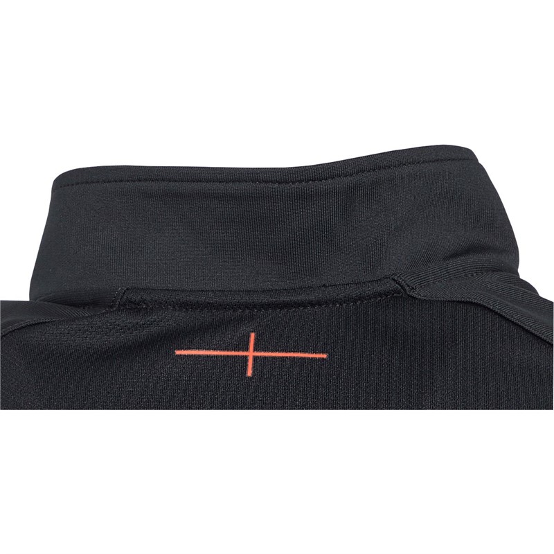 Umbro Junior England Rugby Mid Layer Top Black/Fiery Red/Dark Purple