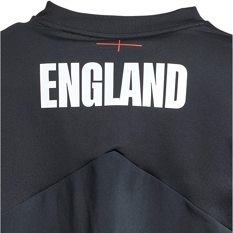 Umbro Mens England Rugby Warm Up Drill Top Black