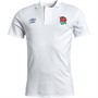Umbro Mens England Rugby CVC Polo Brilliant White