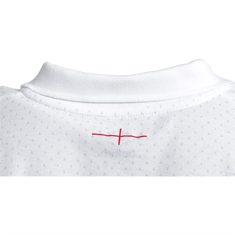 Umbro Mens England Rugby CVC Polo Brilliant White