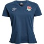 Umbro Womens England Rugby Classic T-Shirt Moonlight