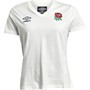 Umbro Womens England Rugby Classic T-Shirt Cloud Dancer