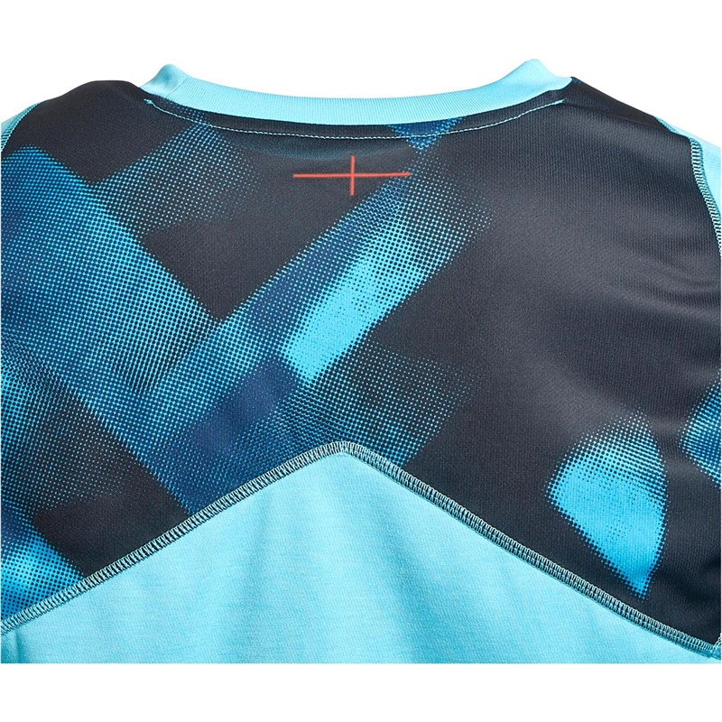 Umbro Mens England Rugby Relaxed Long Sleeve Training Jersey Bachelor Button/Ensign Blue/Black