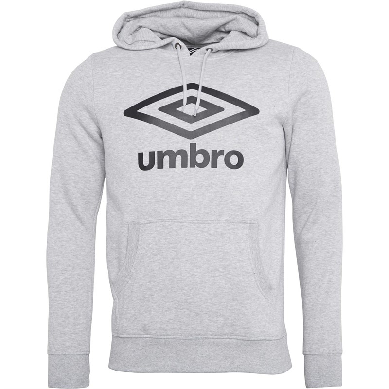 Umbro Heren Active Style Large Logo Hoodies Grijs