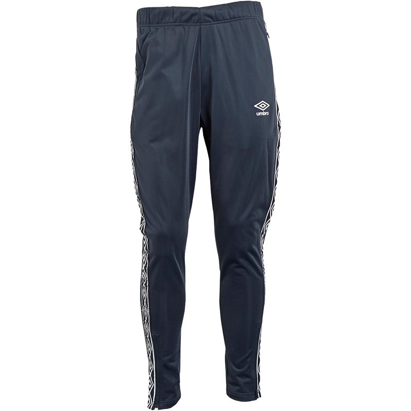Jogging Umbro Marine/vert – Coupe Classique, Taille élastique, 100% Polyester