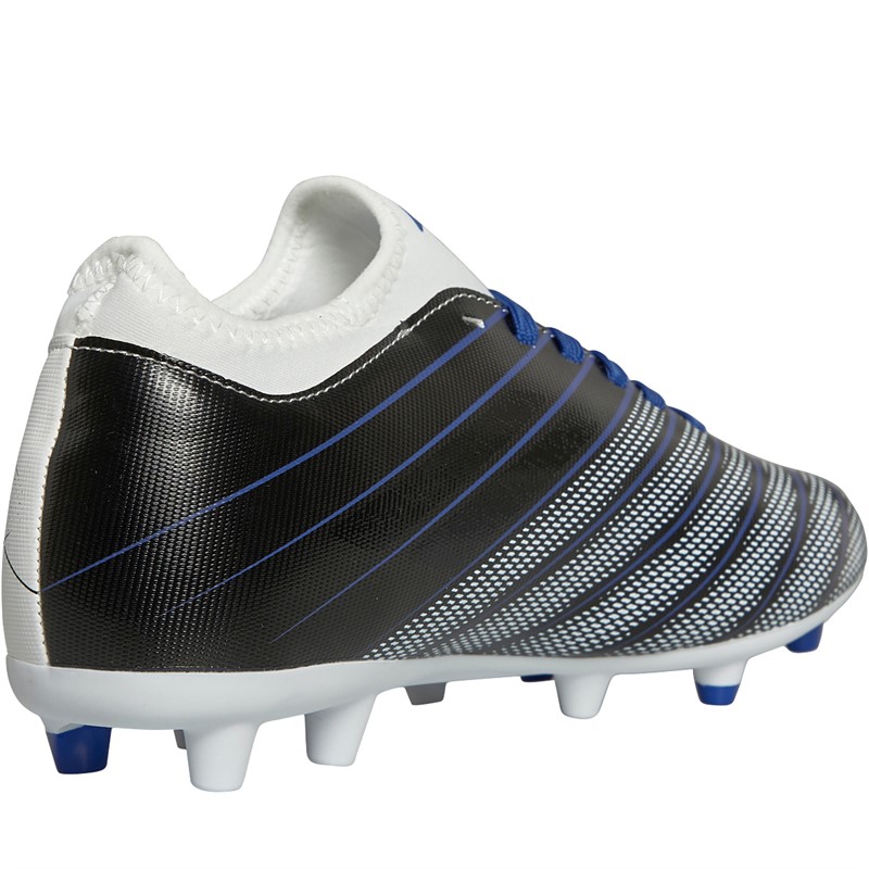 Umbro Junior Velocita Elixir 1.0 FG Firm Ground Football Boots White/Black/Royal Blue