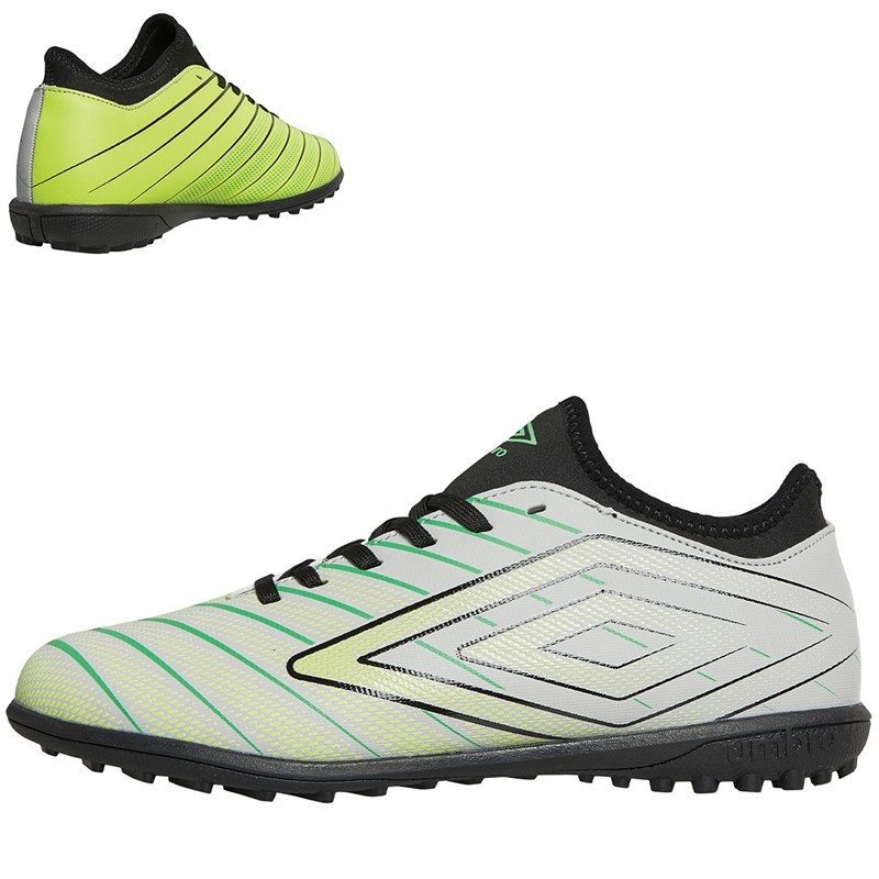 Umbro Junior Velocita Elixir 1.0 TF Astro Boots High-Rise/Safety Yellow/Vibrant Green/Black