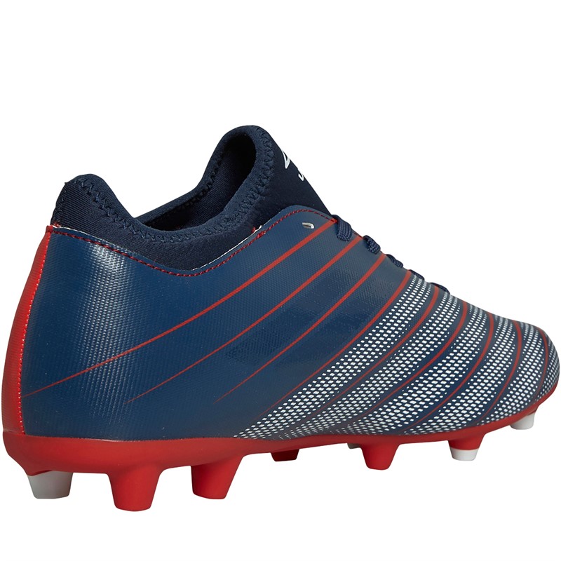 Umbro Mens Velocita Elixir 1.0 FG Firm Ground Football Boots Rococco Red/White/Estate Blue