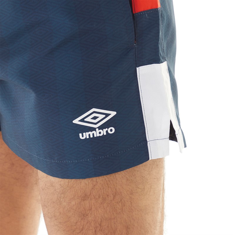 Umbro Mens 1988 Vintage Swim Shorts Navy