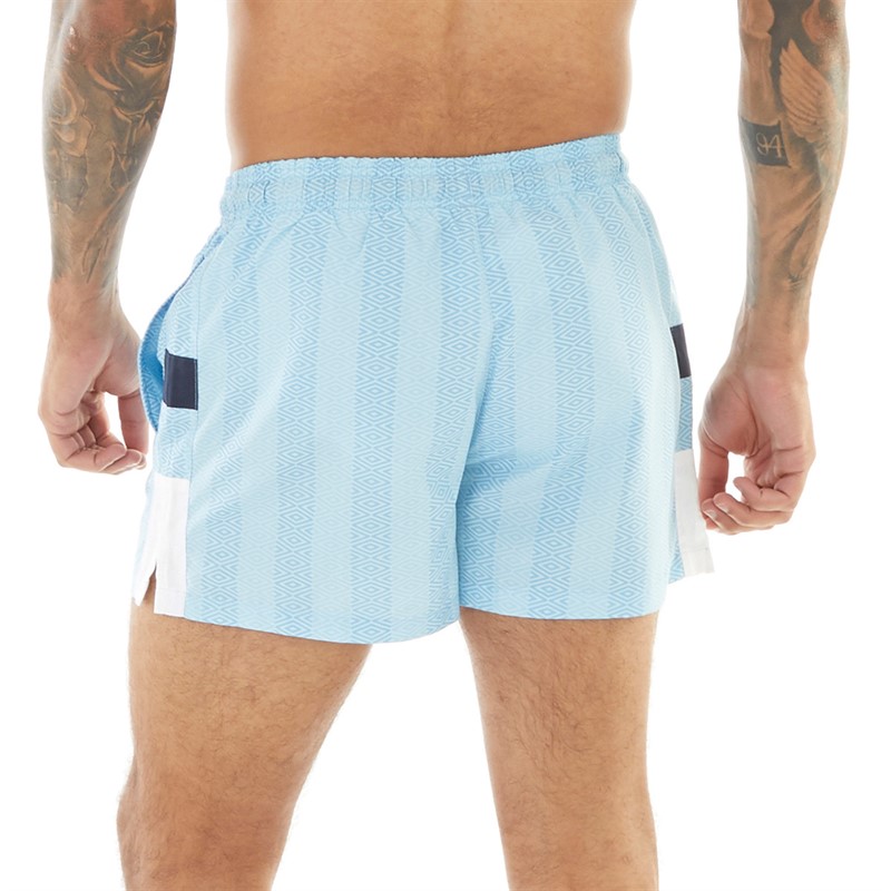 Umbro Mens 1988 Vintage Swim Shorts Sky Blue