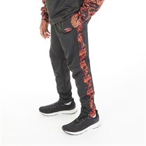 Umbro Junior Boys Alliance Graphic Training Poly Track Pants Black/Fiery Coral