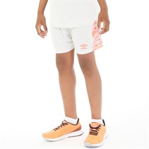 Umbro Short de sport graphique Alliance Garçon Juniors Nimbus Cloud/Fiery Coral