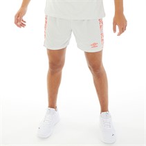 Umbro Mens Alliance Graphic Training Shorts Nimbus Cloud/Fiery Coral