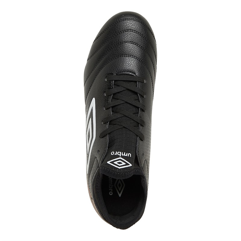 Umbro Mens Tocco IV 1.0 FG Firm Ground Football Boots Black/White/Dragon Fire