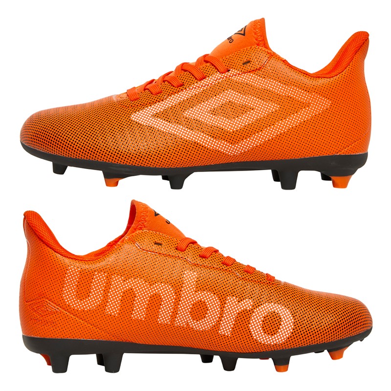 Umbro Chaussures de football à crampons Junior Velocita Matrix 1.0 FG Dragon Fire/Blanc/Noir