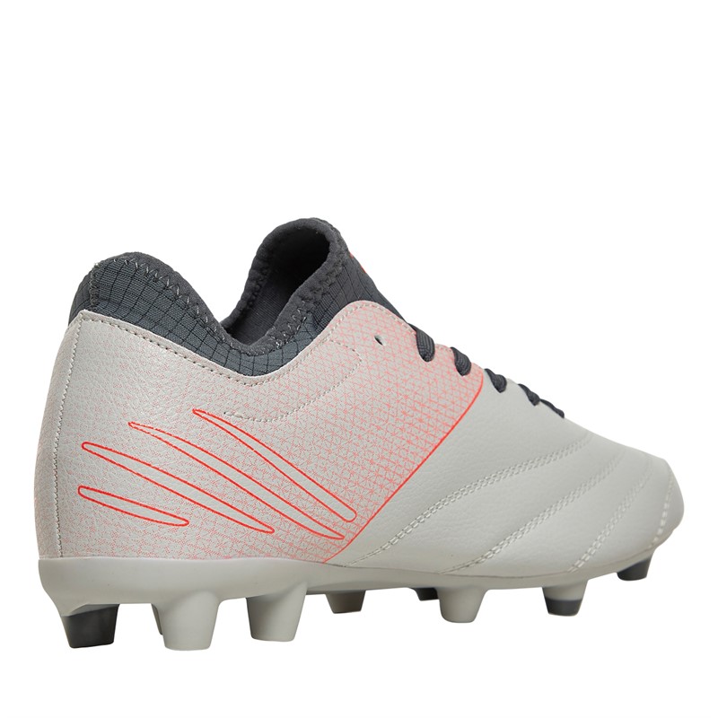 Umbro Mens Tocco IV 1.0 FG Firm Ground Football Boots Nimbus Cloud/Carbon/Fiery Coral