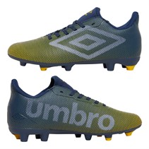 Umbro Voetbalschoenen voor Heren Velocita Matrix 1.0 FG Vaste Grond Poseidon/Wit/Felle Geel