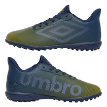 Umbro Junior Velocita Matrix 1.0 TF Astro buty piłkarskie dla dzieci kolor Poseidon/biały/blazing żółty