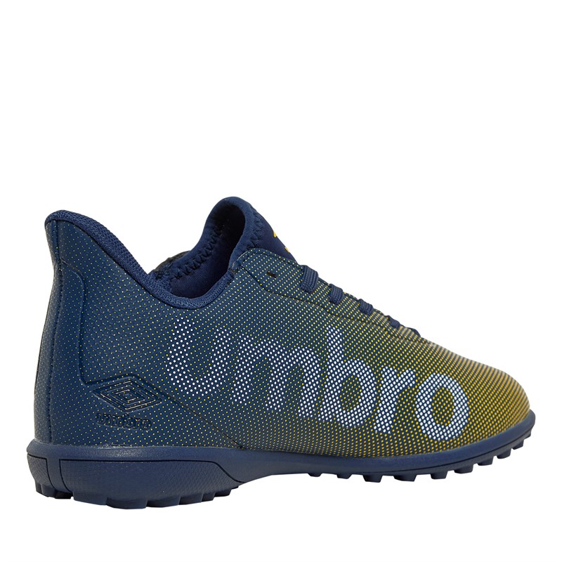 Umbro Chaussures de football Junior Velocita Matrix 1.0 TF Astro Poseidon/Blanc/Jaune éclatant