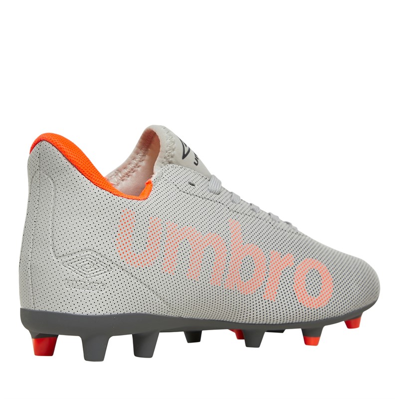 Umbro Chaussures de football a crampons Junior Velocita Matrix 1.0 FG Terrain ferme Nuage nimbus Corail