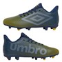 Umbro Junior Velocita Matrix 1.0 FG Fussball Schuhe Poseidon/Weiß/Glühend Gelb