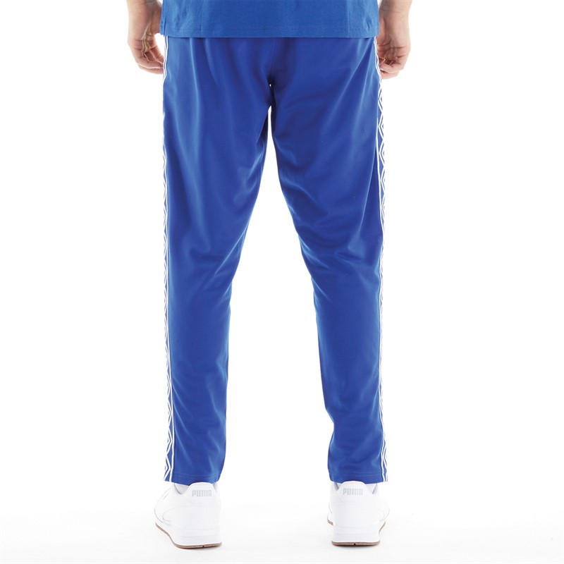 Umbro Pantalon de Survêtement en tricot à bandes Active Style Homme Bleu/Blanc