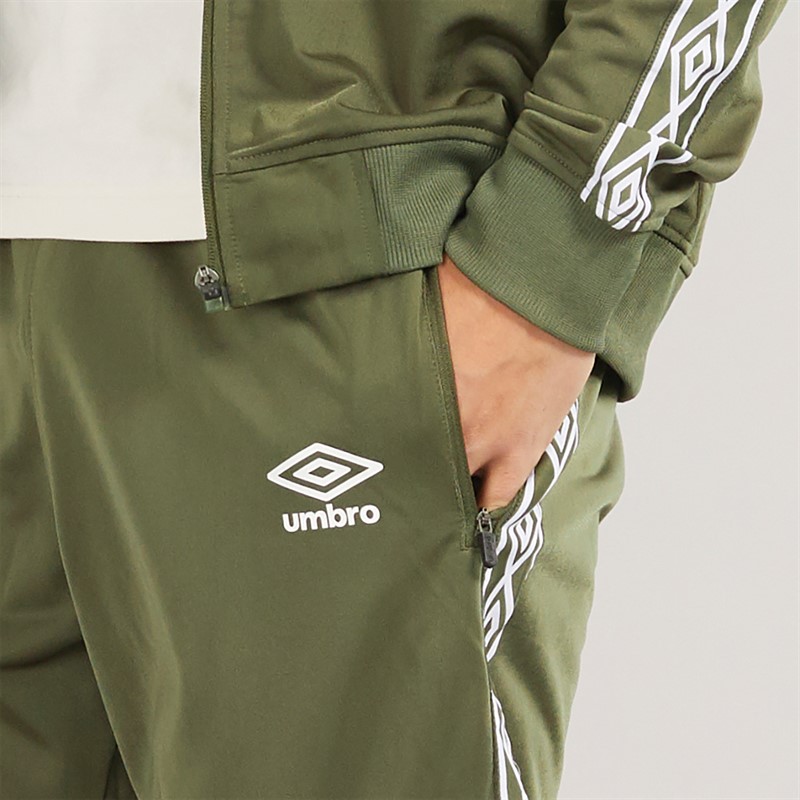 Umbro Herren Aktiv Style Getapte Trikot Hose Grün / Weiß