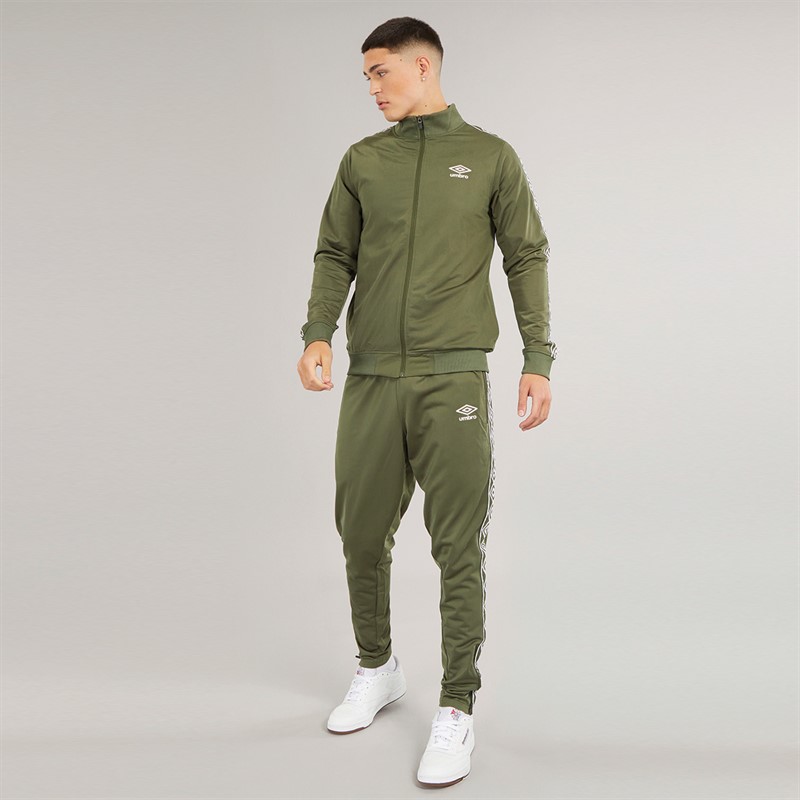 Umbro Herren Aktiv Style Getapte Trikot Hose Grün / Weiß