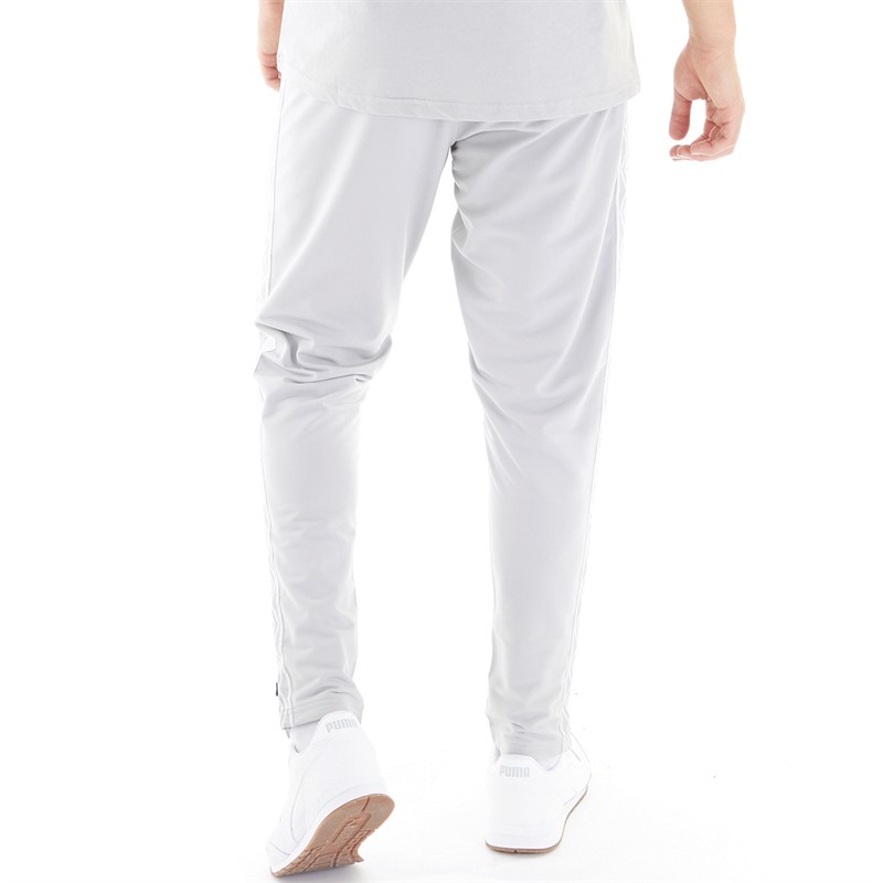 Umbro Pantalon de jogging homme, style actif, bandes contrastées, gris/blanc